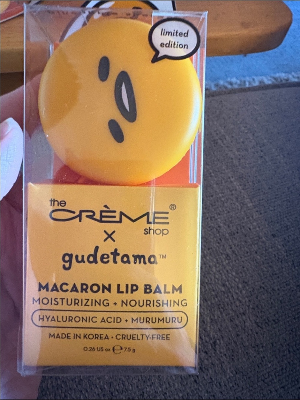 Creme Shop Gudetama Yellow Macaron Lip Balm